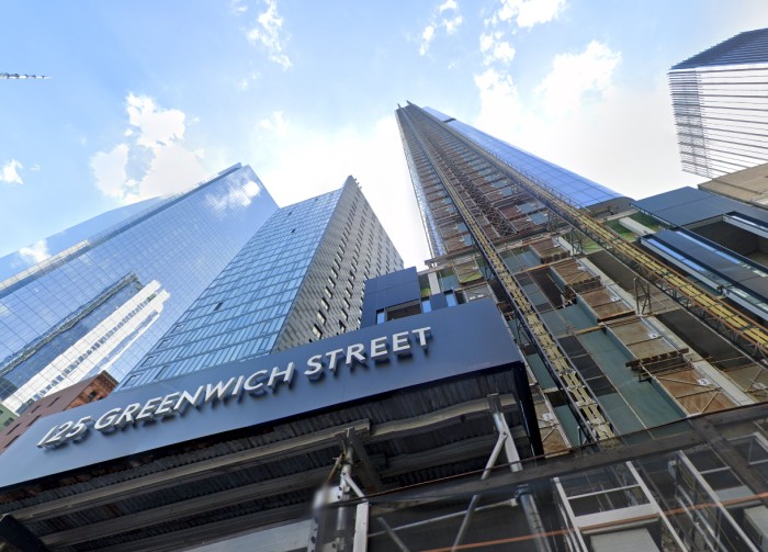 Madison Realty Capital provides loan-on-loan at 125 Greenwich Street (Credit - Google)