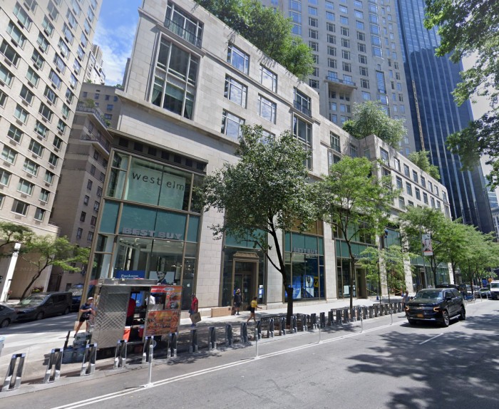 Retail condo at 1880 Broadway, also known as 15 Central Park West (Credit - Google)