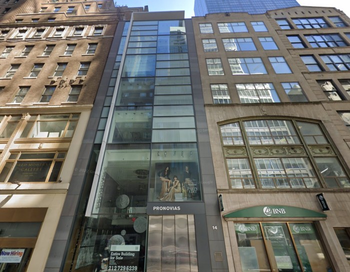 14 East 52nd Street (Credit - Google)