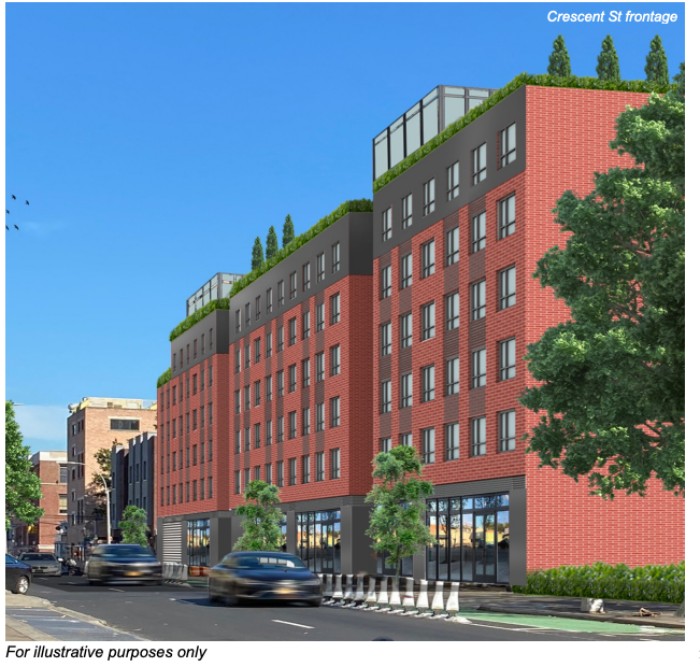 Massing illustration of 40-25 Crescent Street