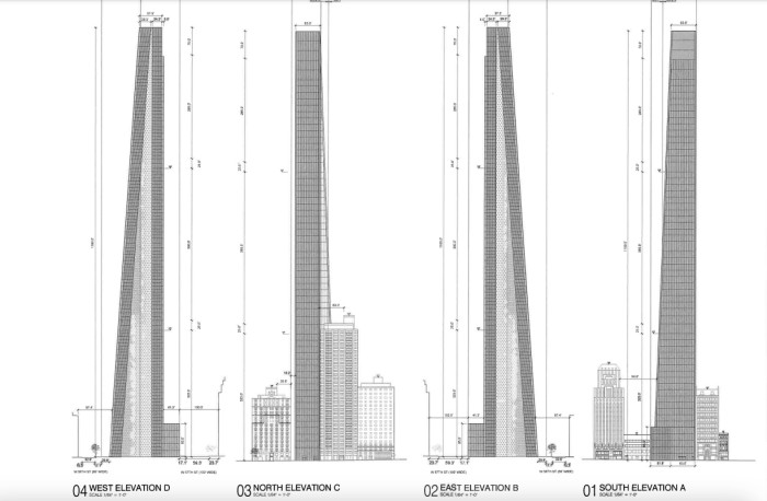 Rendering in 2021 of 41-47 West 57th Street