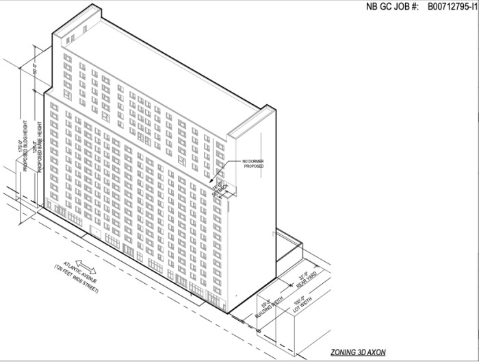 870-888 Atlantic Avenue axonometric rendering