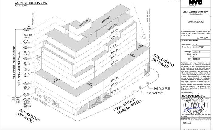 37-18 138th Street (Credit - Axonometric Diagram Anthony Ng)
