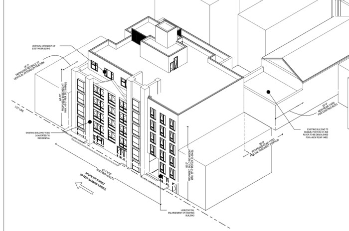 100 South 9th Street axonometric (Credit - Jeremiah Zuidema architect)