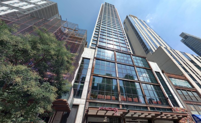 Moxy Chelsea at 105 West 28th Street (Credit - Cyclomedia)