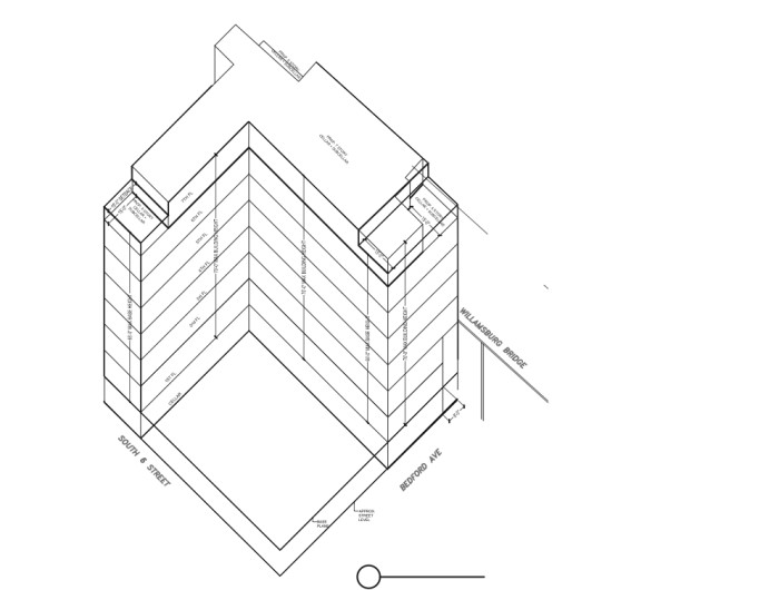 111 South 6th Street schematic rendering (Credit - Tafadzwa Mwandiambira of Baobab Architects via DOB)1