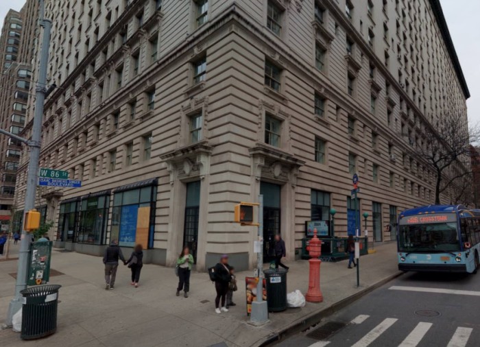 225 West 86th Street retail corner with Broadway (Credit - Cyclomedia)